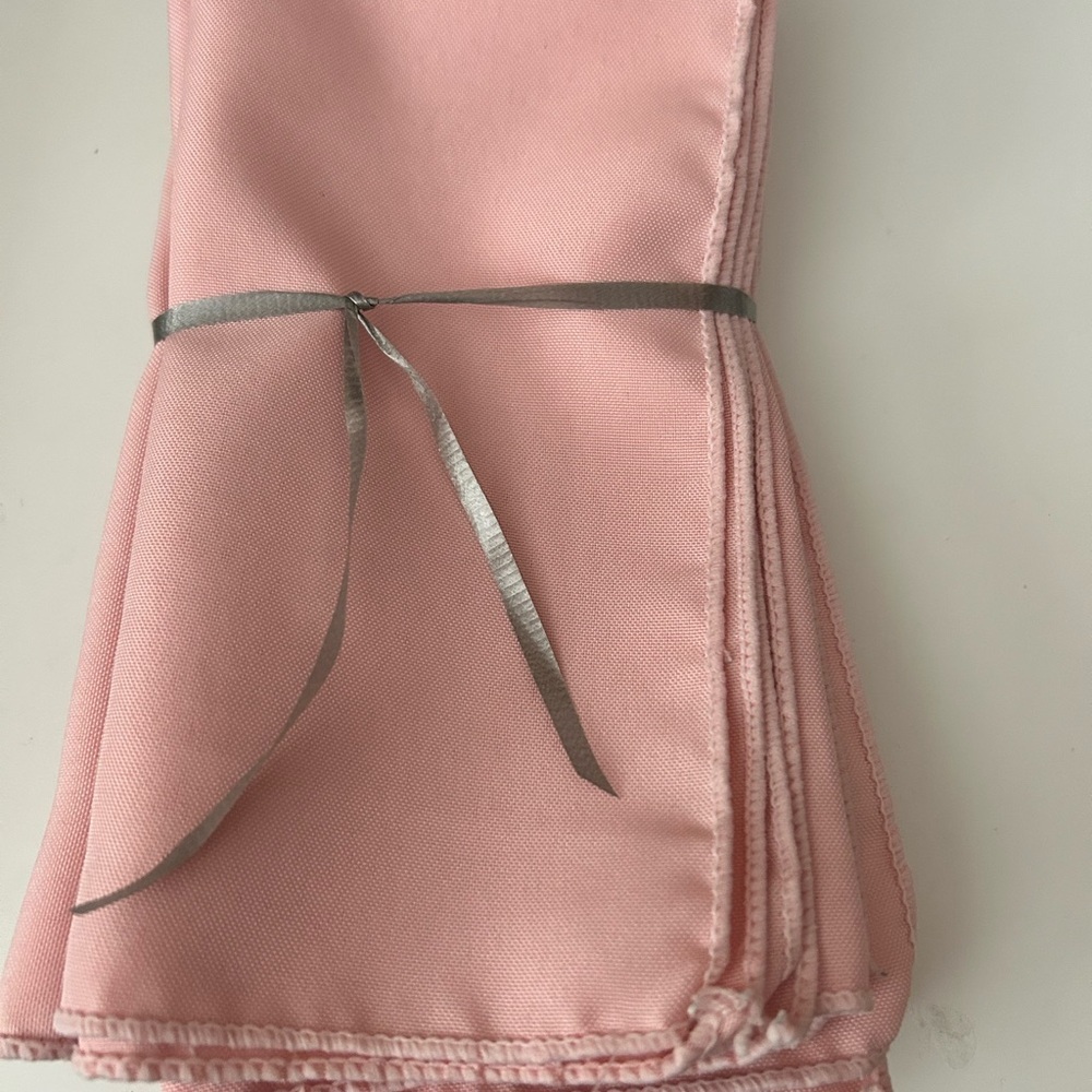 4/$50 solid Pink fabric Cloth Napkins Set of four